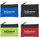 JH291 Zippered Coin Pouch With Custom Imprint